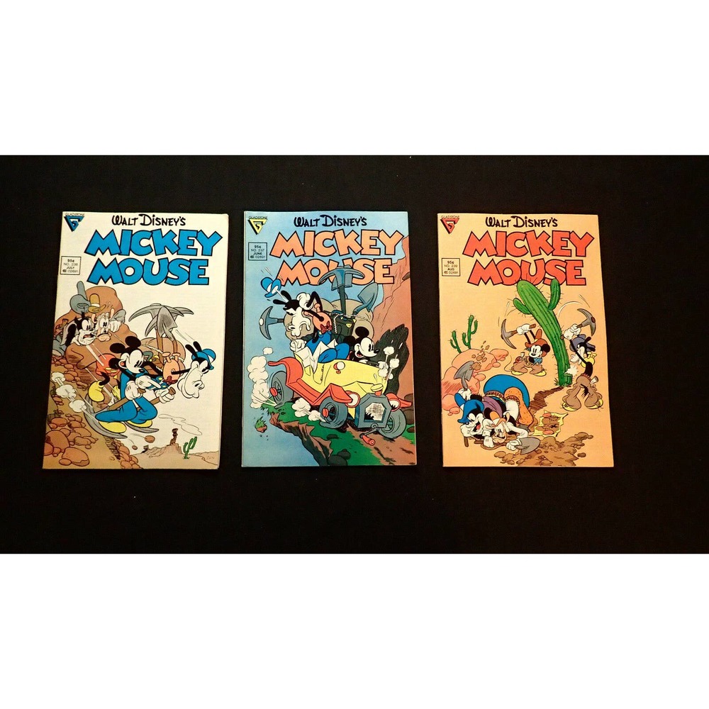 Mickey Mouse (Gladstone) #237, 238, 239 1988